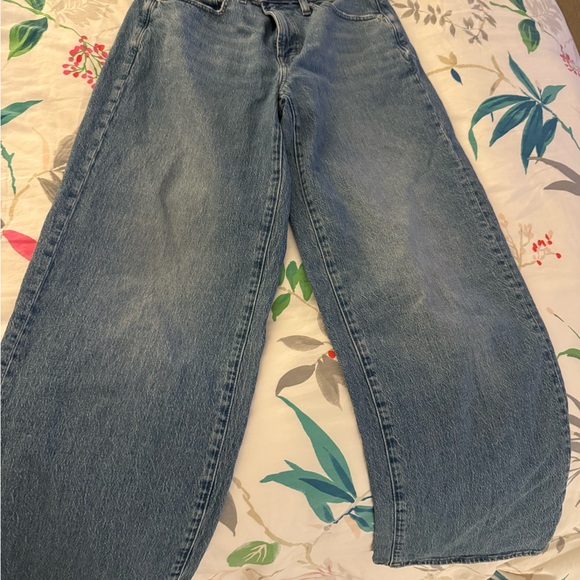 Madewell Denim - Madewell Curvy Vintage Wide-Leg Jeans in Blue